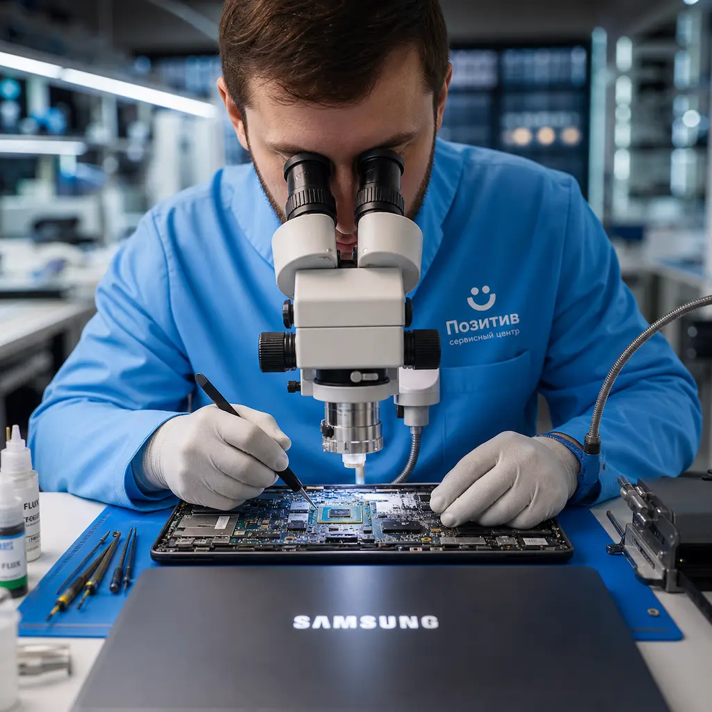 Замена видеокарты ноутбука Samsung в Воткинске