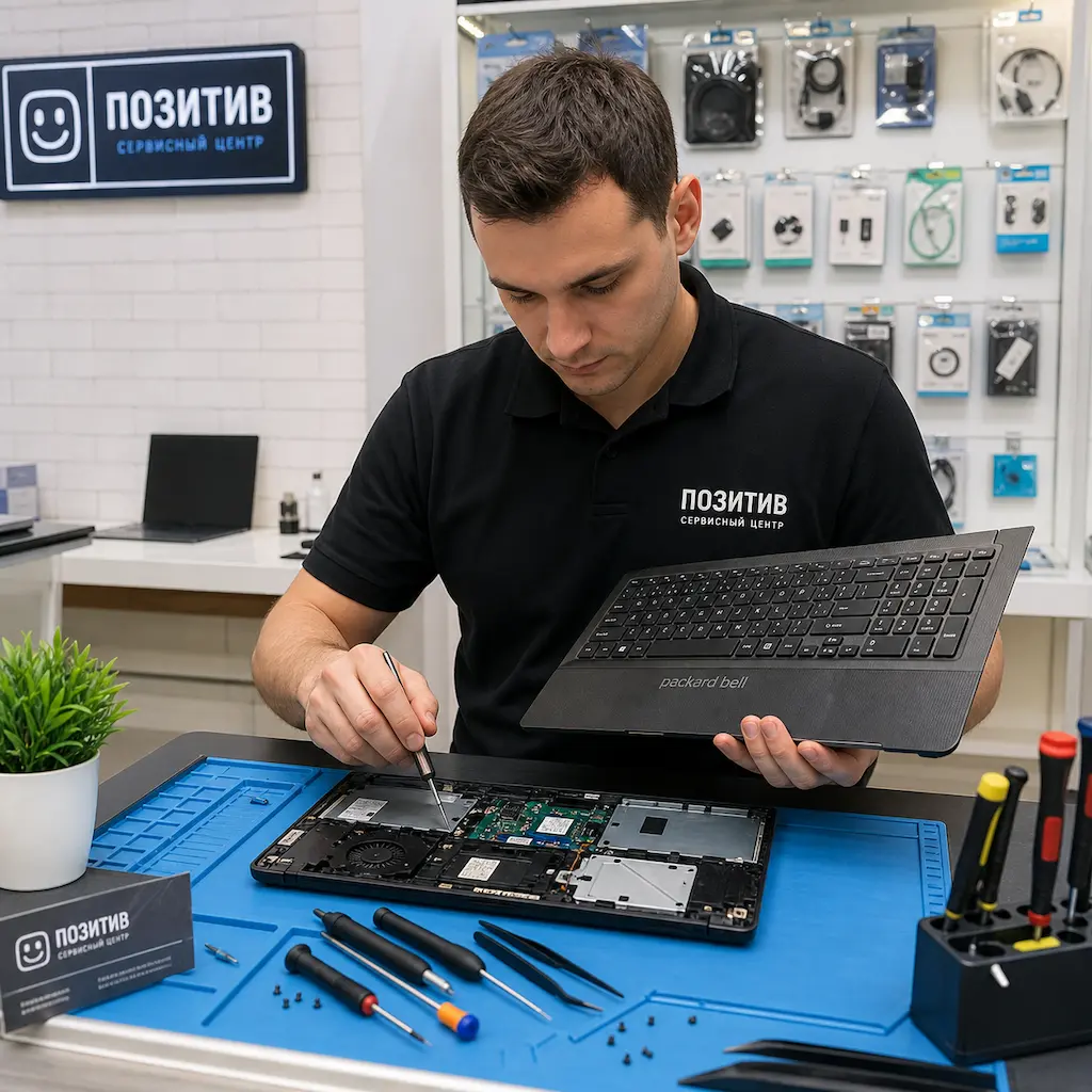 заменить клавиатуру на ноутбуке Packard Bell в Воткинске