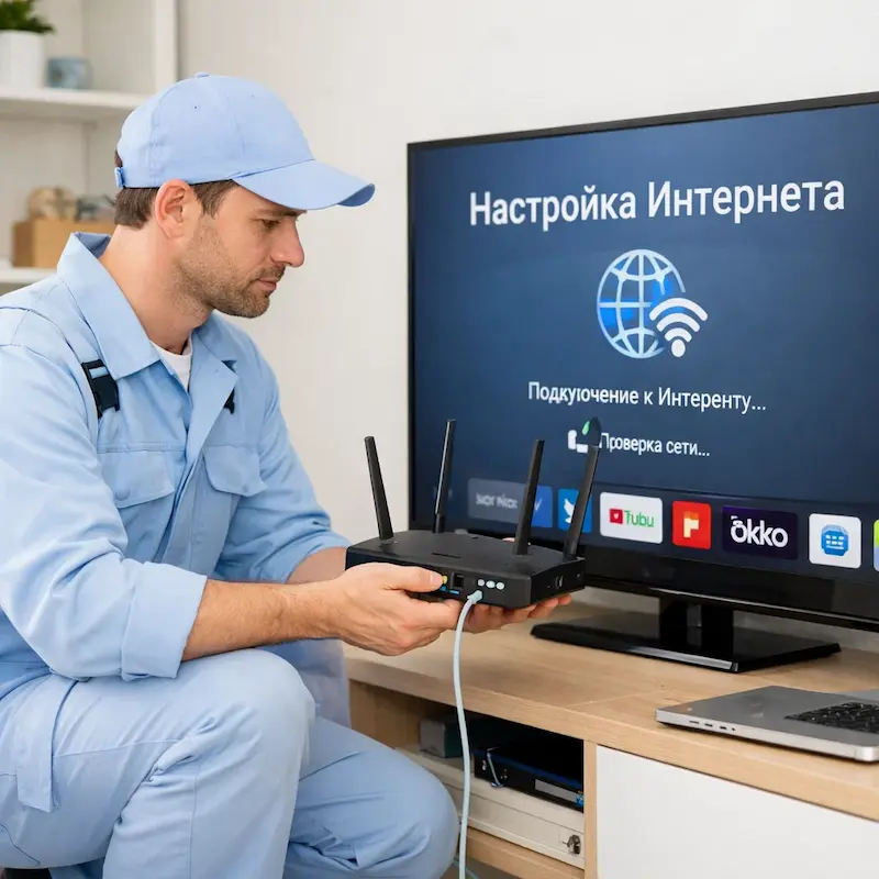 Настройка интернета на телевизоре в Воткинске