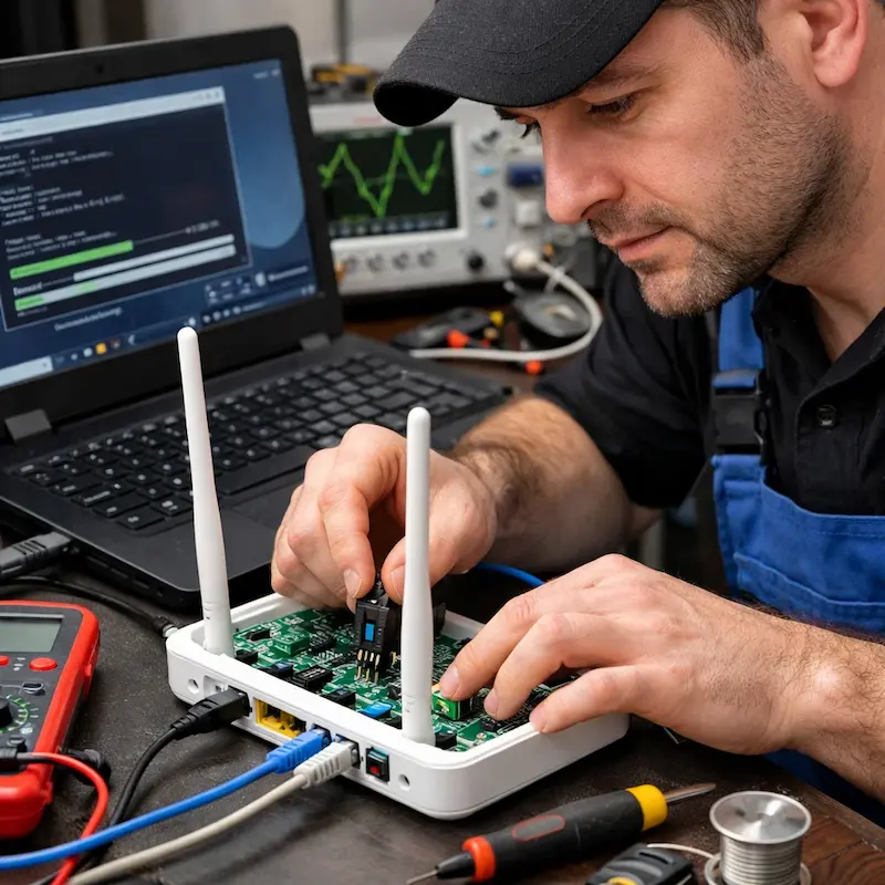 Перепрошивка WiFi роутера в Воткинске