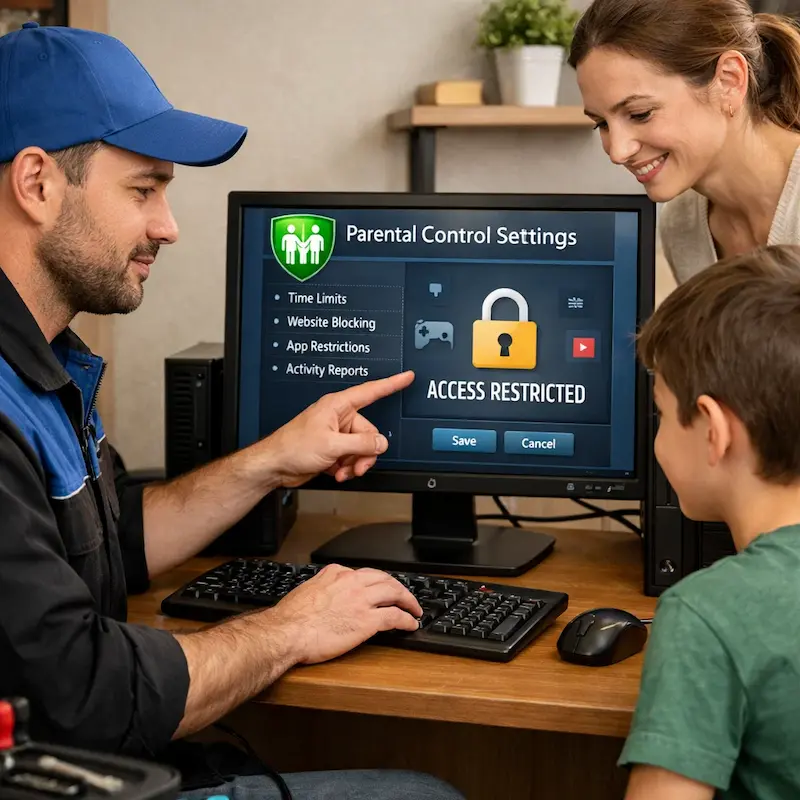 Родительский контроль на компьютере и ноутбуке в Воткинске