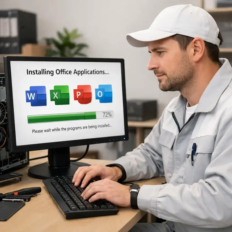 установка офисных программ на компьютер в Воткинске