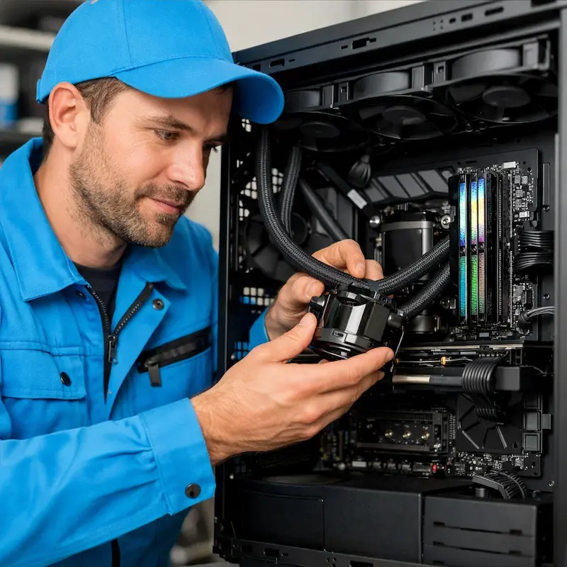 Установка СЖО на ПК в Воткинске