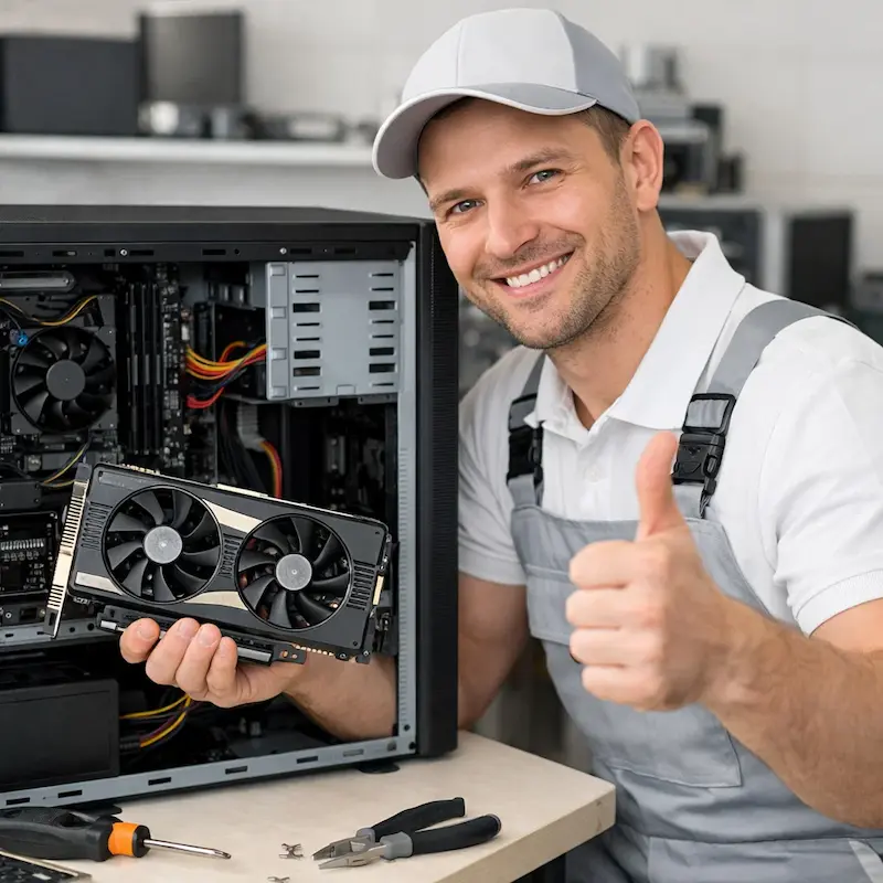 Замена видеокарты ПК в Воткинске