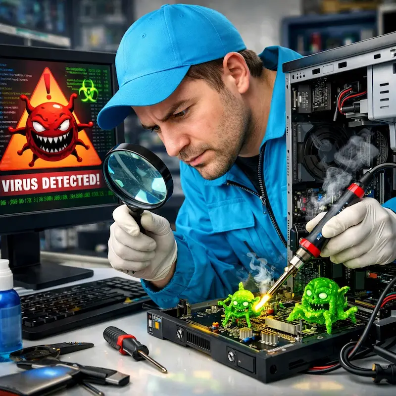 Вылечить компьютерный вирус в Воткинске