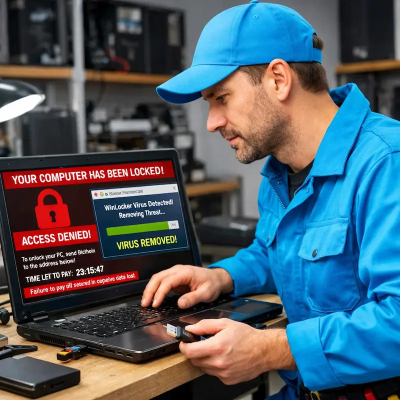 Поможем разблокировать компьютер и ноутбук в Воткинске